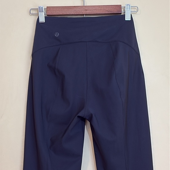 Lululemon | Black Straight Ankle Pixi Front Seam Ponte Leggings Pants 4 - Picture 10 of 16